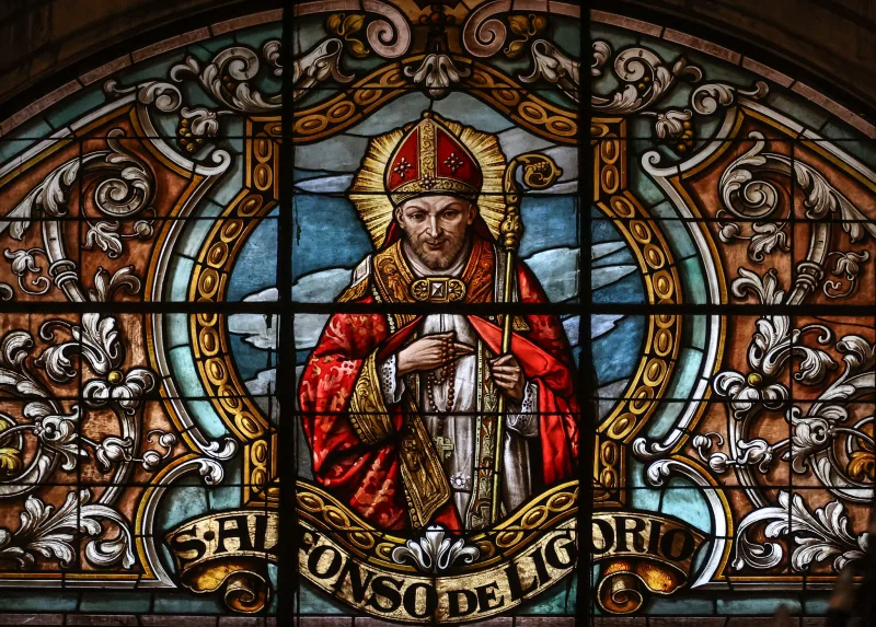 San Alfonso María de Ligorio y la Virgen María