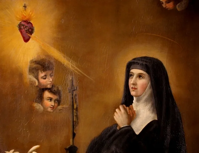 Santa Margarita de Alacoque, discípula del Sagrado Corazón de Jesús