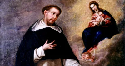 Santo Domingo de Guzmán y el Santo Rosario