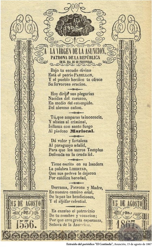 Articulo en el centinela sobre la Virge de la Asunción - Nuestra Señora de la Asunción: Gloriosa fundadora de nuestra nación