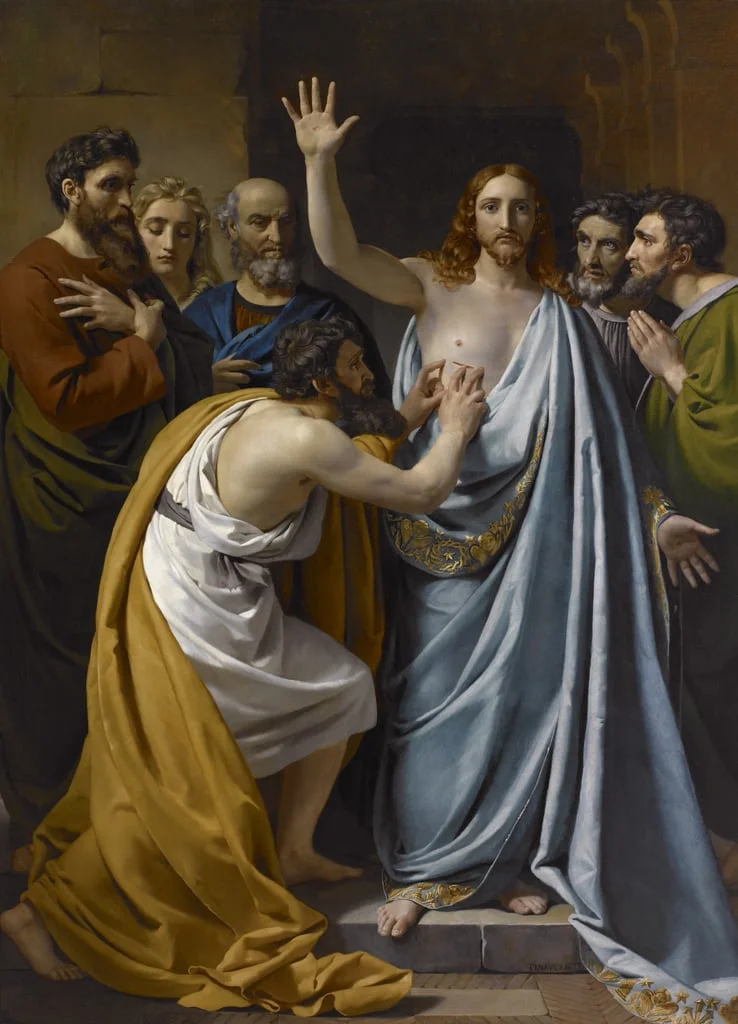 Franois Joseph Navez The Incredulity of St Thomas 1823 MeisterDrucke 632772 - El Dogma de la Resurrección de Jesucristo