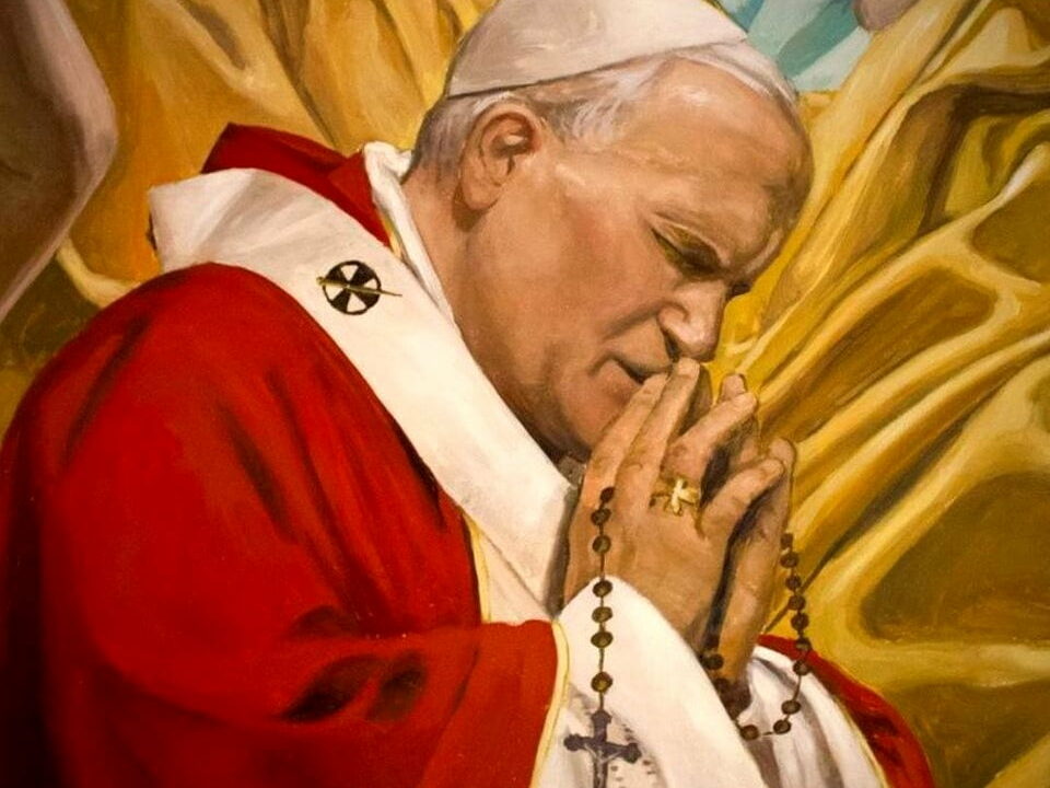 Juan Pablo II: «El Santo Rosario es esa escala para subir al cielo»