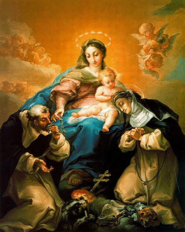 Nuestra Señora del Rosario y Santo Domingo de Guzmán - Los demonios que Santo Domingo expulsó con el Rosario
