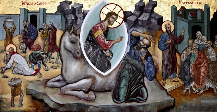 San Pablo Apostol con Jesus - San Pablo: de perseguidor a Apóstol