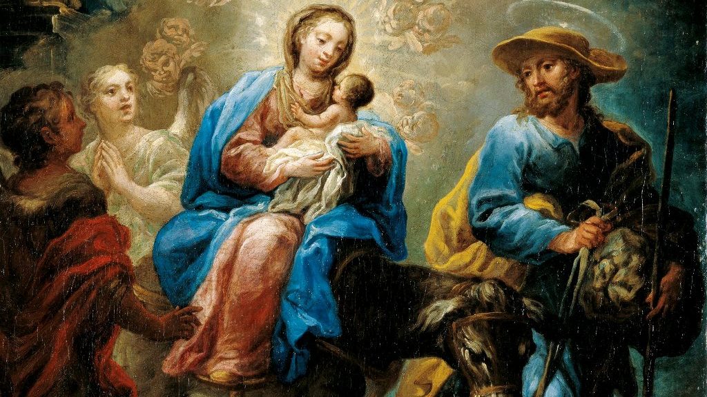 San José, la Virgen, el Niño