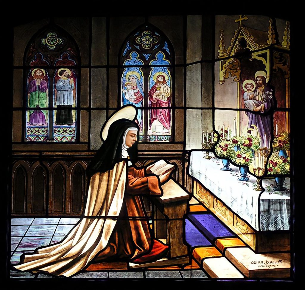 Teressa de Avila San Jose y la Virgen 1 1 - La cura milagrosa de Santa Teresa de Jesús y su devoción a San José
