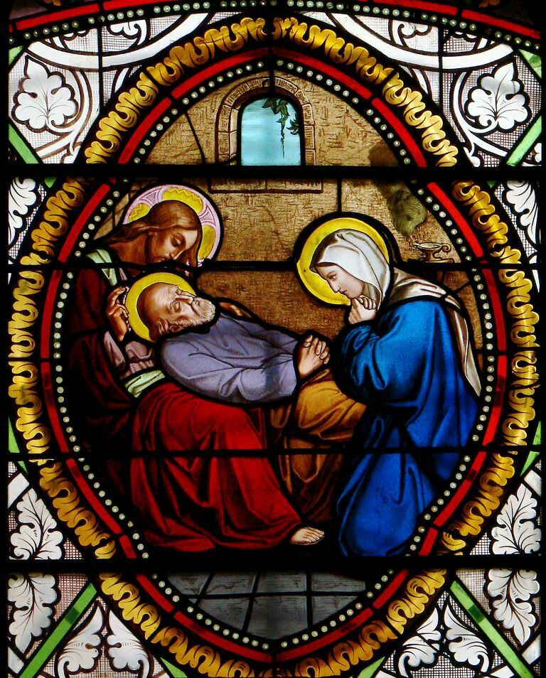 Vitrail Florac Mort de Joseph 1 - Vida de San José según la Beata Ana Catalina Emmerick (III)